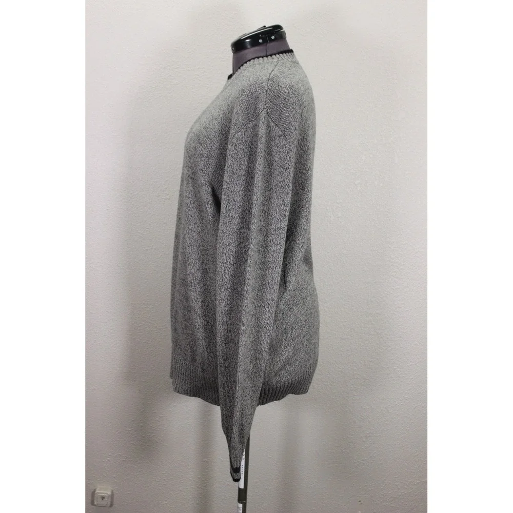 Eddie Bauer Crew‎ Neck Sweater Men's XL Heather Gray Tight Knit Casual - Picture 2 of 11